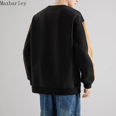 2025 New Sweatshirts Men's Autumn Casual Fashion Letter Printed Long Sleeve Hoodies Male Street Hip Hop Loose Crewneck Pullover