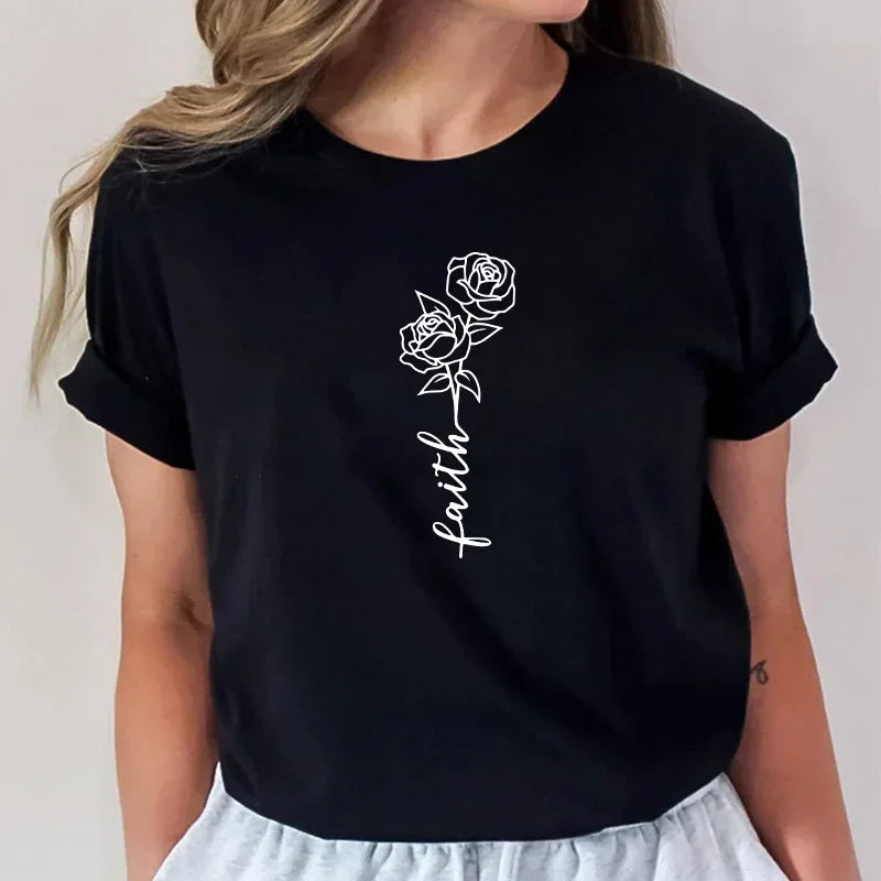 Women's Plus Size T-shirt Graphic Short Sleeve Clothing Top, Loose and Casual, Soft and Comfortable Breathable, Outdoor Sports