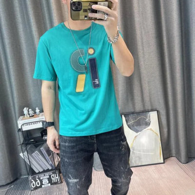 Clothes Streetwear Drawings Alphabet Men's T-shirt Top Man Tee Shirts Original Hip Hop Fashion Xl Kpop Vintage Funny White