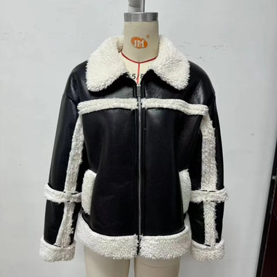 Women's Clothing 2024 Autumn and Winter New Fashion Casual Leather and Fur Lamb Wool Ladies Jacket Coat Winter Clothes Women