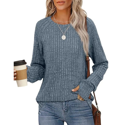Sweatshirts For Women Long Sleeve Crewneck Pullover Casual Solid Tunic Tops With Thumb Hole Women's Sweatshirts Winter Clothing