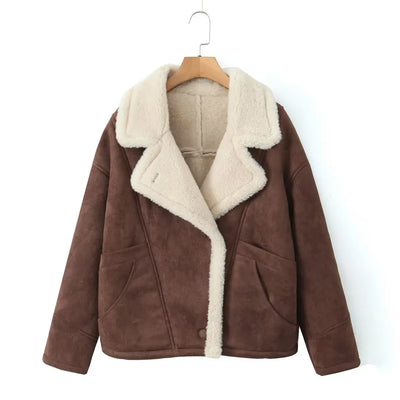 Women's Clothing 2024 Autumn and Winter New Fashion Casual Leather and Fur Lamb Wool Ladies Jacket Coat Winter Clothes Women