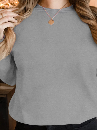 Women's Sweatshirts - Casual Long Sleeve Pullover, Loose Fit for Daily Wear, Stylish Solid Colors, Easy to Match with Various Ou