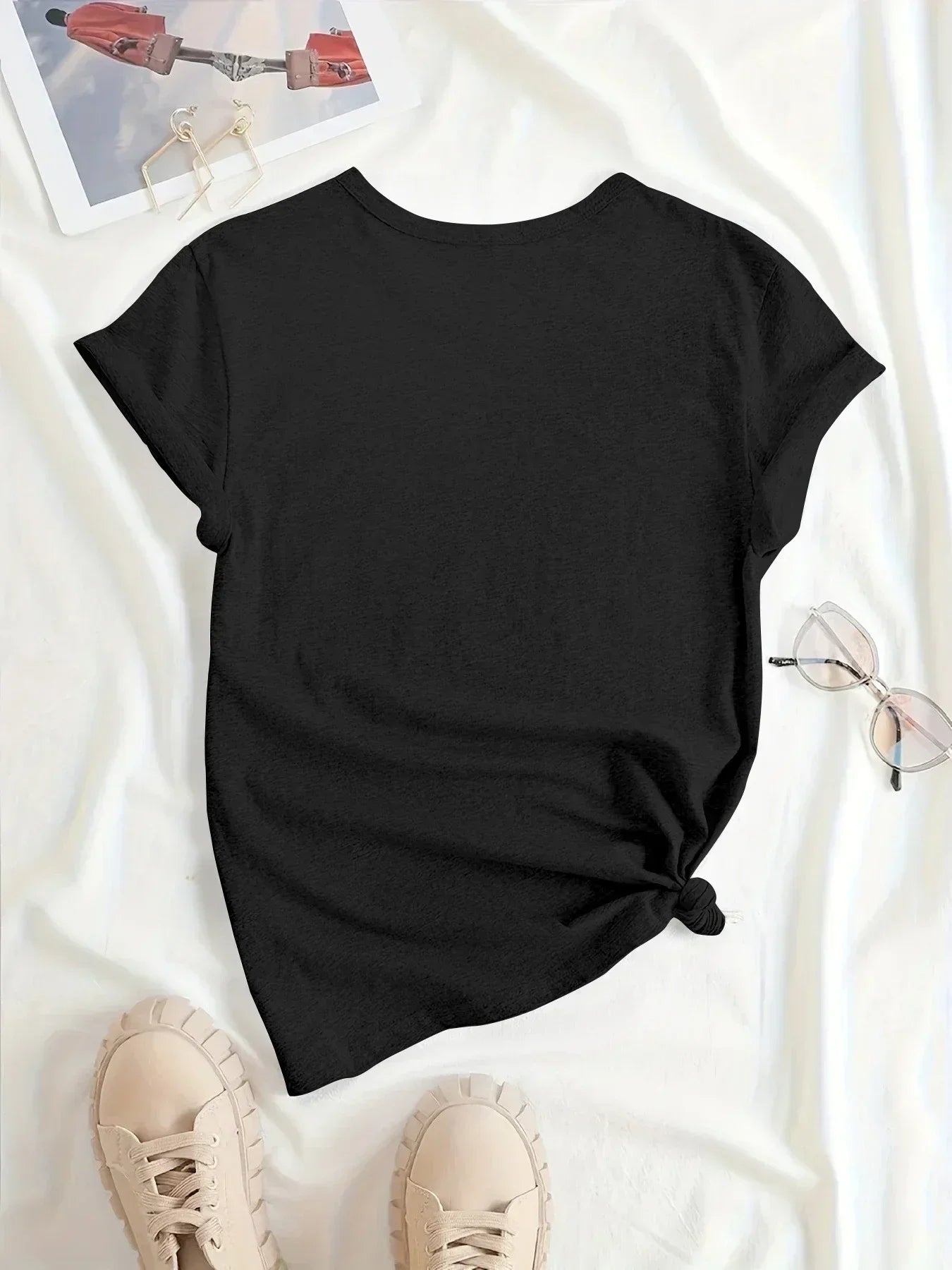 Women's  T-shirt Graphic Short Sleeve Clothing Top, Loose and Casual, Soft and Comfortable Breathable, Outdoor Sports Y2K Top