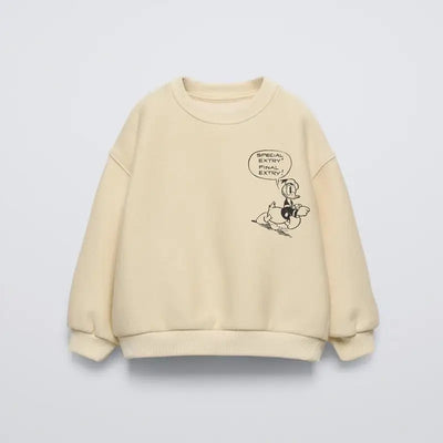 Blue Sweatshirts Fashion Casual Clothing Boys Baby Crewneck Tops 2025 New Kids Thin Long-sleeved Tops Cartoon Printed Hoodies