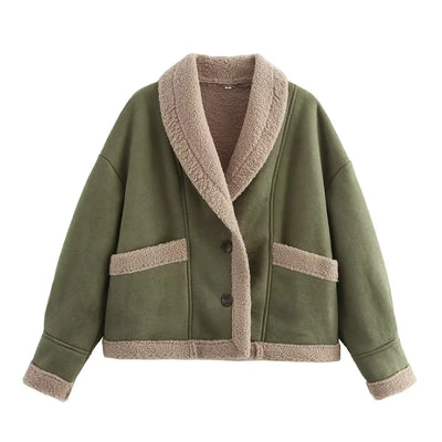 Women's Clothing 2024 Autumn and Winter New Fashion Casual Leather and Fur Lamb Wool Ladies Jacket Coat Winter Clothes Women