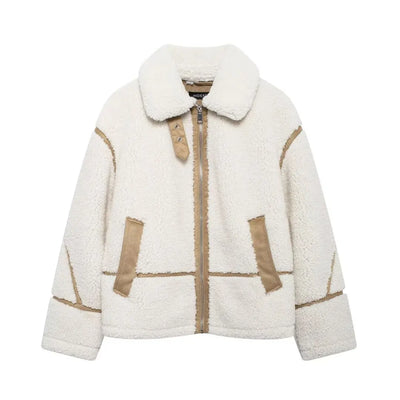 Women's Clothing 2024 Autumn and Winter New Fashion Casual Leather and Fur Lamb Wool Ladies Jacket Coat Winter Clothes Women