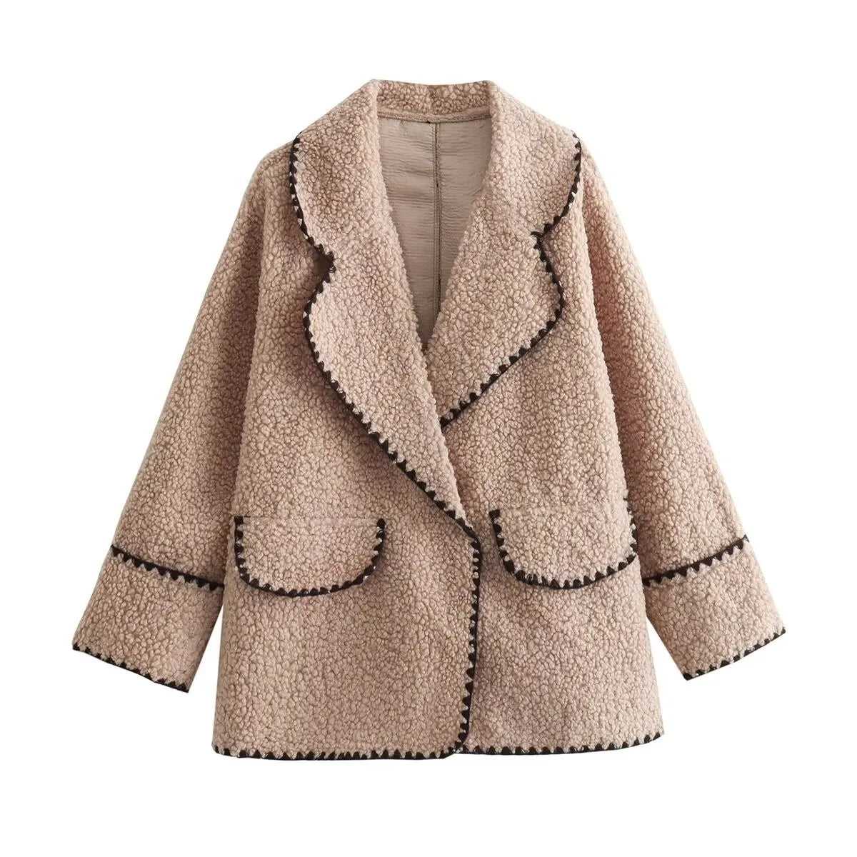 Women's Clothing 2024 Autumn and Winter New Fashion Casual Leather and Fur Lamb Wool Ladies Jacket Coat Winter Clothes Women