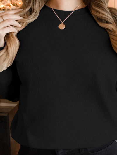 Women's Sweatshirts - Casual Long Sleeve Pullover, Loose Fit for Daily Wear, Stylish Solid Colors, Easy to Match with Various Ou