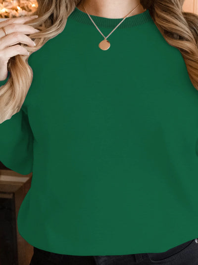 Women's Sweatshirts - Casual Long Sleeve Pullover, Loose Fit for Daily Wear, Stylish Solid Colors, Easy to Match with Various Ou
