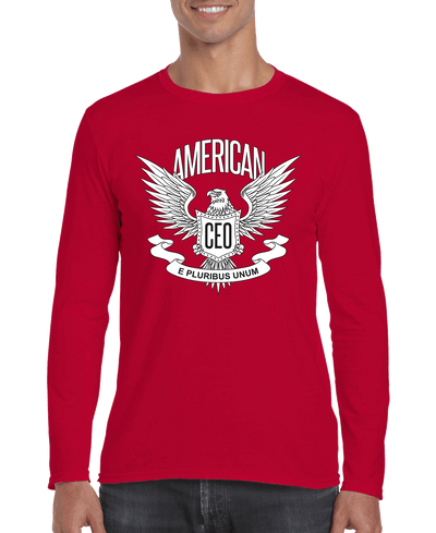 American CEO Patriotic Eagle Men's Long Sleeve Shirt
