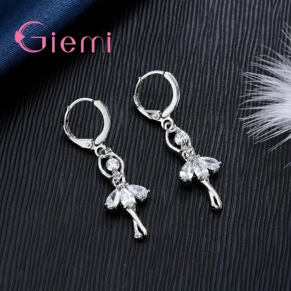 Beautful Elegant Women Jewelry Sets Pure 925 Sterling Silver Pendant.