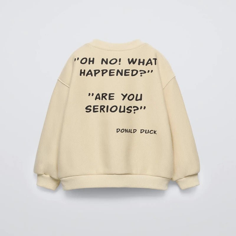 Blue Sweatshirts Fashion Casual Clothing Boys Baby Crewneck Tops 2025 New Kids Thin Long-sleeved Tops Cartoon Printed Hoodies