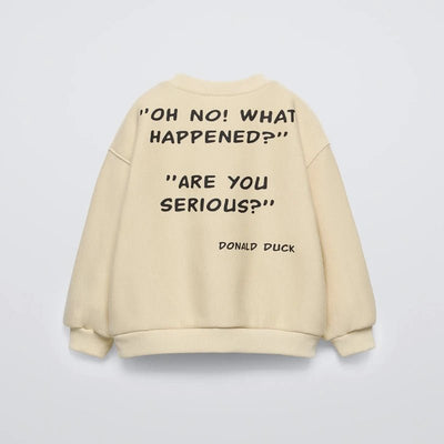 Blue Sweatshirts Fashion Casual Clothing Boys Baby Crewneck Tops 2025 New Kids Thin Long-sleeved Tops Cartoon Printed Hoodies