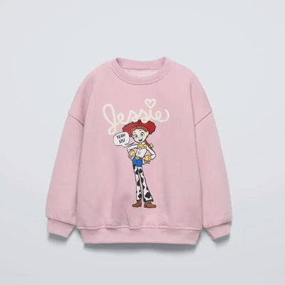 Boys Cartoon Sweatshirts Loose Sports Round Neck Tops New Spring Autumn Clothing Toddler Trendy Printed Long-sleeved Hoodies