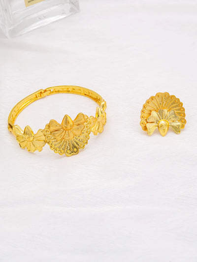 Dubai Jewelry for Women Fashion 24k Gold Plated Jewelry Set Necklace Earrings Accessories Gifts for Party Wedding