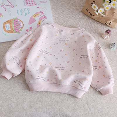 Girls Sweatshirts 2025 Autumn Spring Cartoon Tops for Kids Children's Long-sleeved Hoodies Toddler Pullovers Baby Sweater