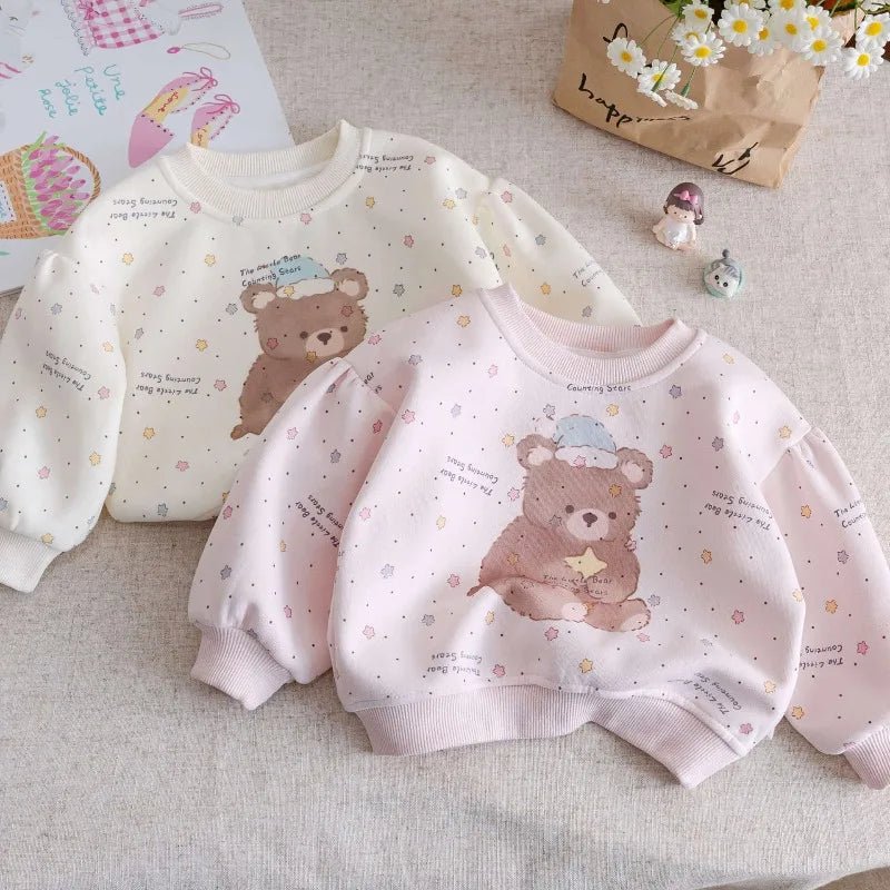 Girls Sweatshirts 2025 Autumn Spring Cartoon Tops for Kids Children's Long-sleeved Hoodies Toddler Pullovers Baby Sweater