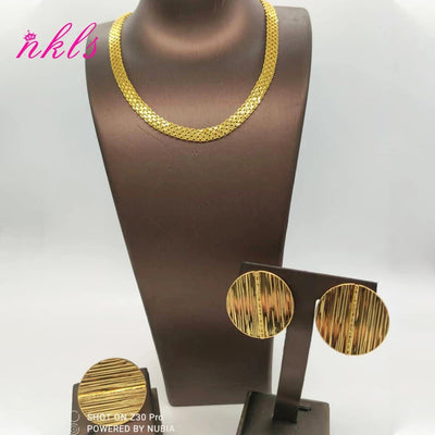 Jewelry Sets For Women Gold Color Chain Luxury Design Earrings Ring Ethiopian The Latest Hot Sale African Nigeria Jewelry Party