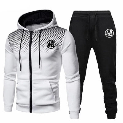 Jogging Sweatshirts for Men Hot Sales Men's Clothing Fashion Zip Up Hoodies Coat Long Sleeve Set Outdoors Casual Sweatpants 2024