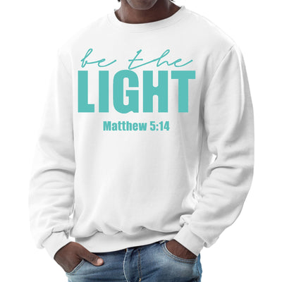 Mens Graphic Sweatshirt - be the Light Print-0
