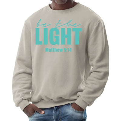 Mens Graphic Sweatshirt - be the Light Print-7