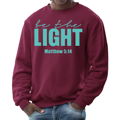 Mens Graphic Sweatshirt - be the Light Print-3