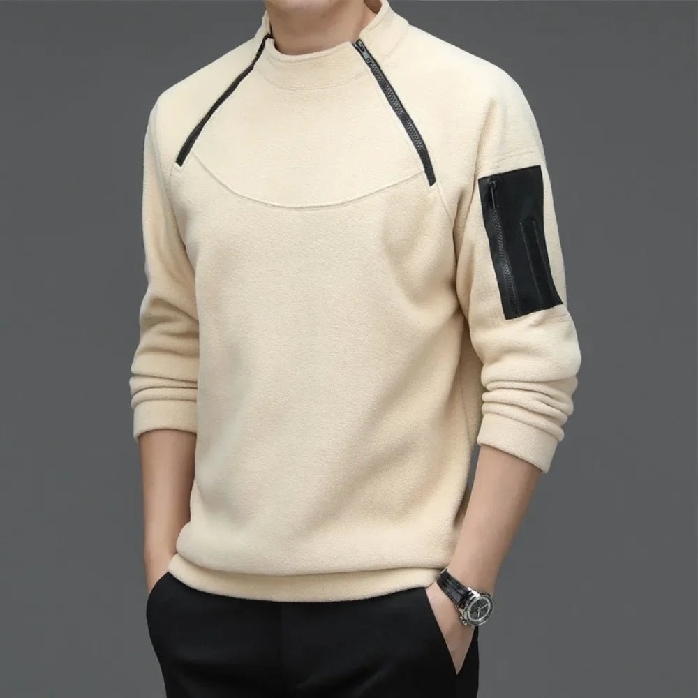 Men's Sweatshirs Spring Fall Long-sleeved T-shirt Top Loose Trend Round Neck Bottoming Shirt Lightweight Casual Sports
