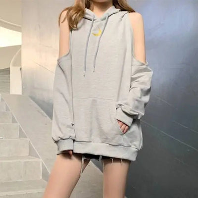 Sweatshirts for Women Hoodies Plain Long Female Clothes Black Hooded Tops Cotton Sweat-shirt Basic Designer Sleeve Goth Novelty