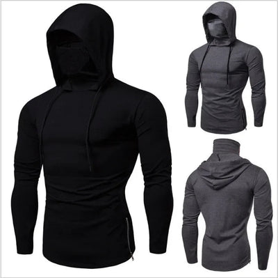 Sweatshirts Men Hoodies Full Sleeve Casual Regular Tops Solid Sweatshirt Zipper Simple Drawstring Top Slim Fit Autumn 2024