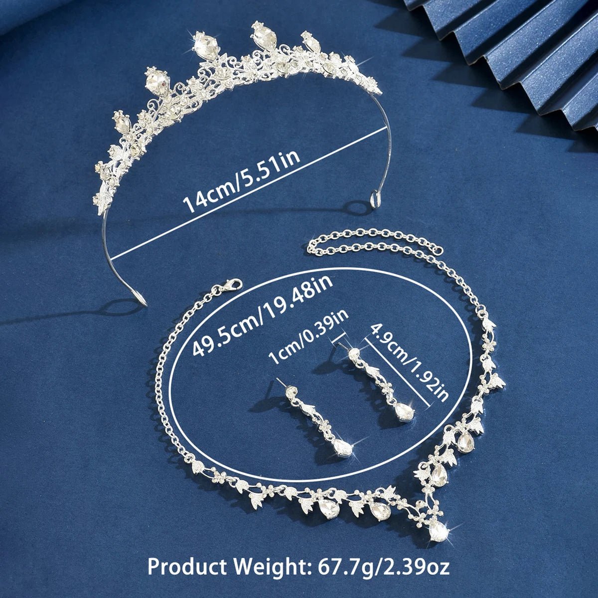 Women's Bridal Jewelry Sets, Bridal Wedding Crowns, Tiaras & Crowns, Bridal Crystal Rhinestone Necklaces, Tiaras, Wedding Hair A