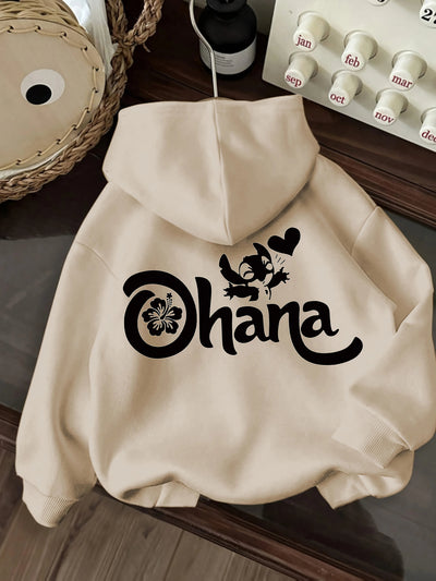 Women's Cartoon Graphic Print Hooded Sweatshirt Fashion Casual HipHop Sweatshirt Harajuku Unisex All-Season Winter Fall Clothing