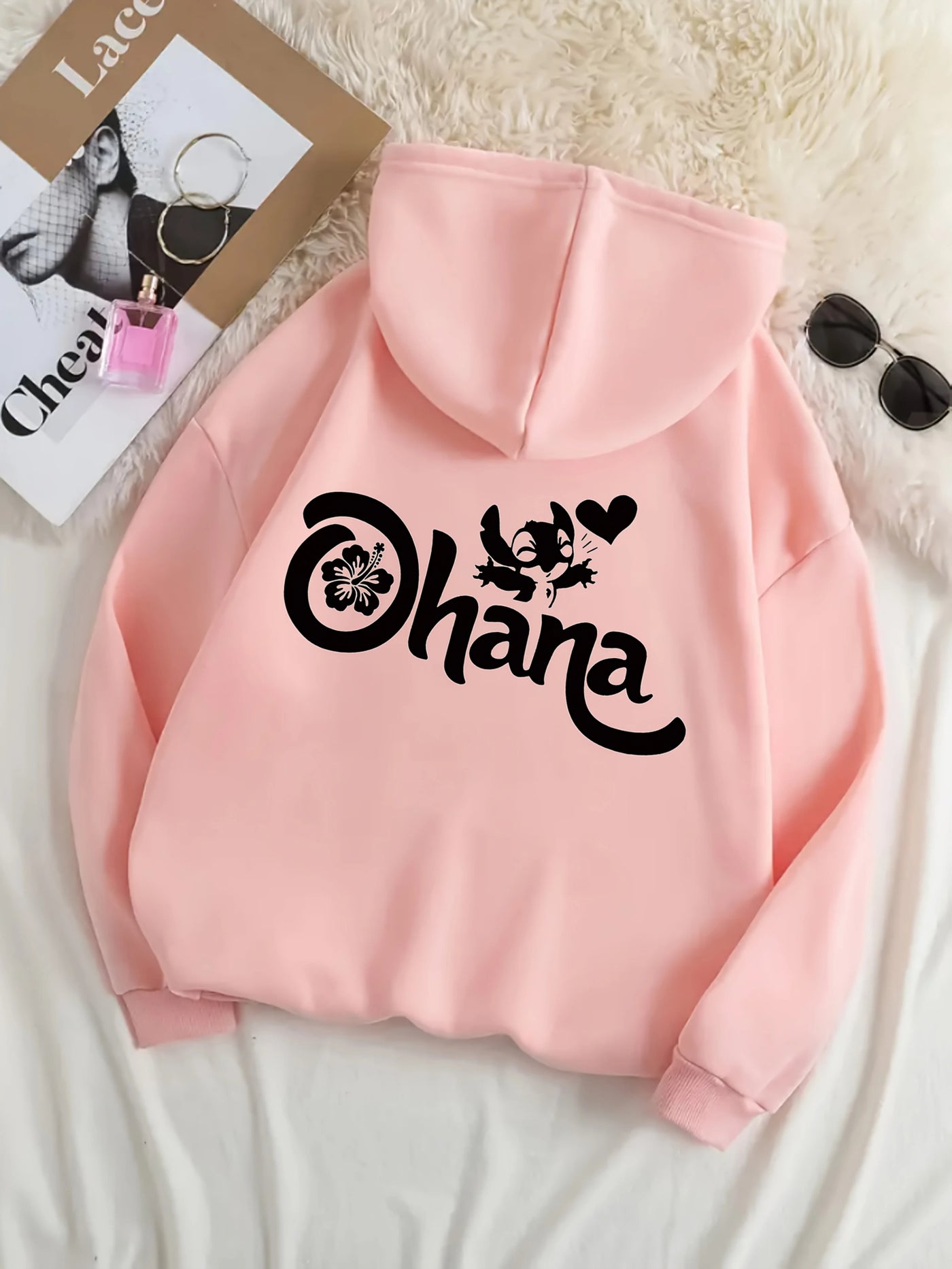 Women's Cartoon Graphic Print Hooded Sweatshirt Fashion Casual HipHop Sweatshirt Harajuku Unisex All-Season Winter Fall Clothing