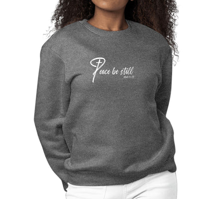 Womens Graphic Sweatshirt Peace be Still-6